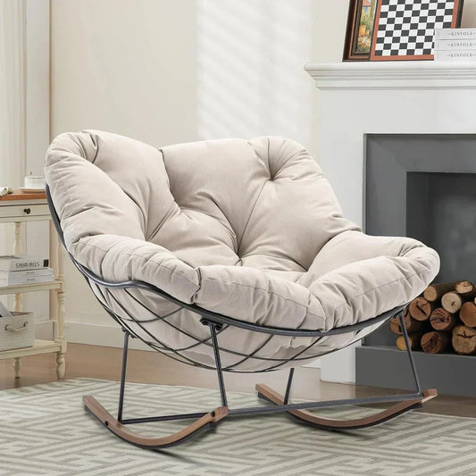 2-in-1 Ergonomic Recliner | Rocking Chair with Zero-Gravity Lounge & Plush Comfort